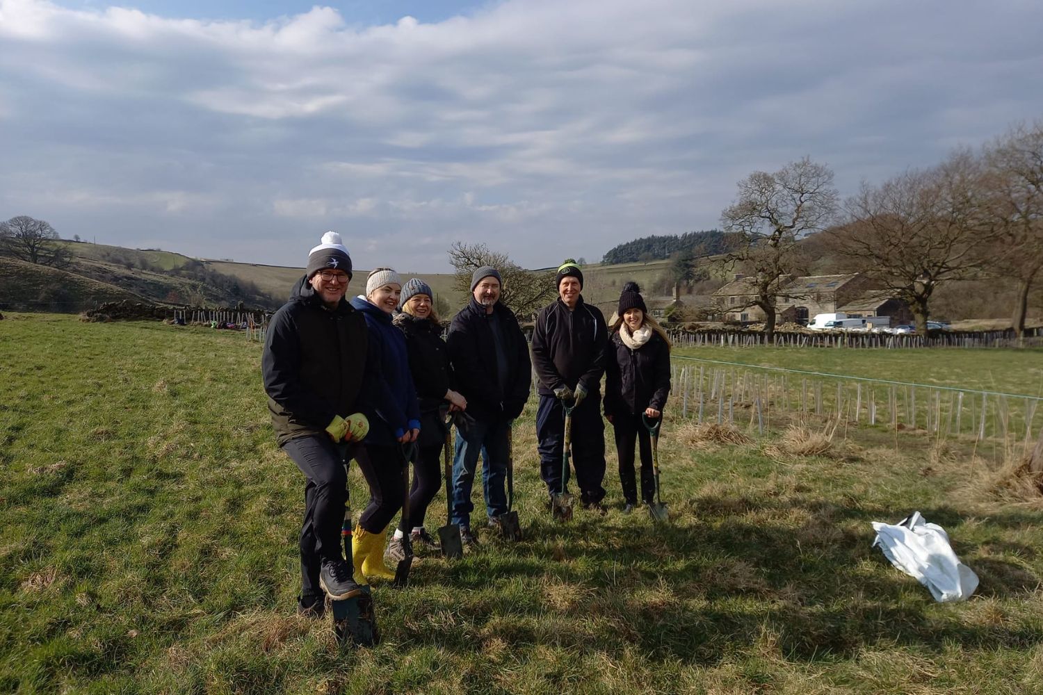 Premier and Customers Help to create new Hedgerows in West Yorkshire